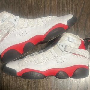 Jordan Kids Sneakers White and Red